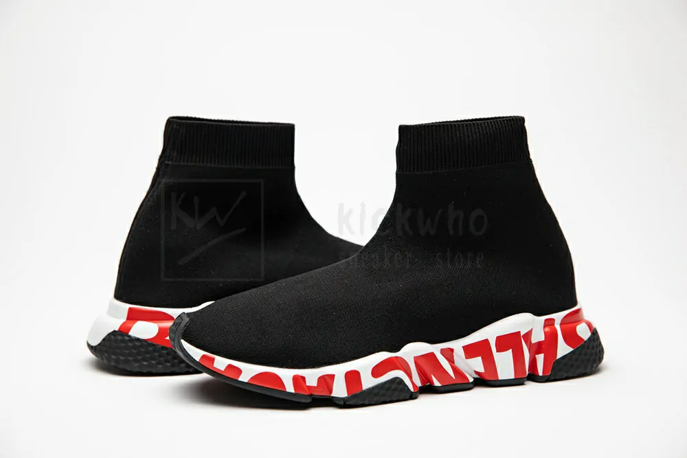 Balenciaga Graffiti Speed Red Sole - Image 5