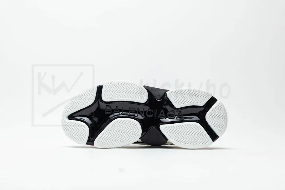 Balenciaga Wmns Triple S 'White Black Fuchsia' - Image 3