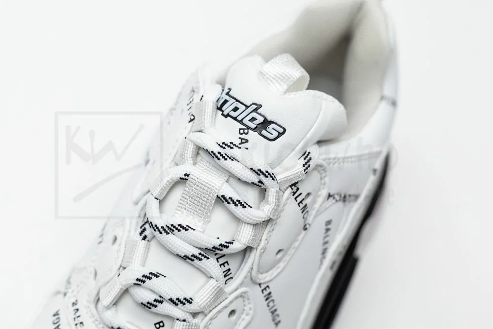 Balenciaga Wmns Triple S 'White Black Fuchsia' - Image 9