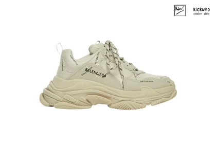 Balenciaga Wmns Triple S Sneaker 'All Over Logo - Beige'