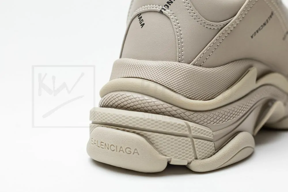 Balenciaga Wmns Triple S Sneaker 'All Over Logo - Beige' - Image 8