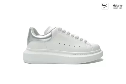 Alexander McQueen Wmns Oversized Sneaker 'Bleach White Silver'