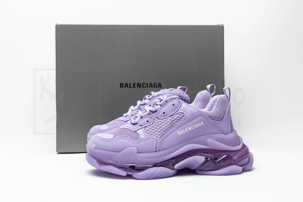 Balenciaga Wmns Triple S Sneaker 'Clear Sole - Light Lilac' - Image 4