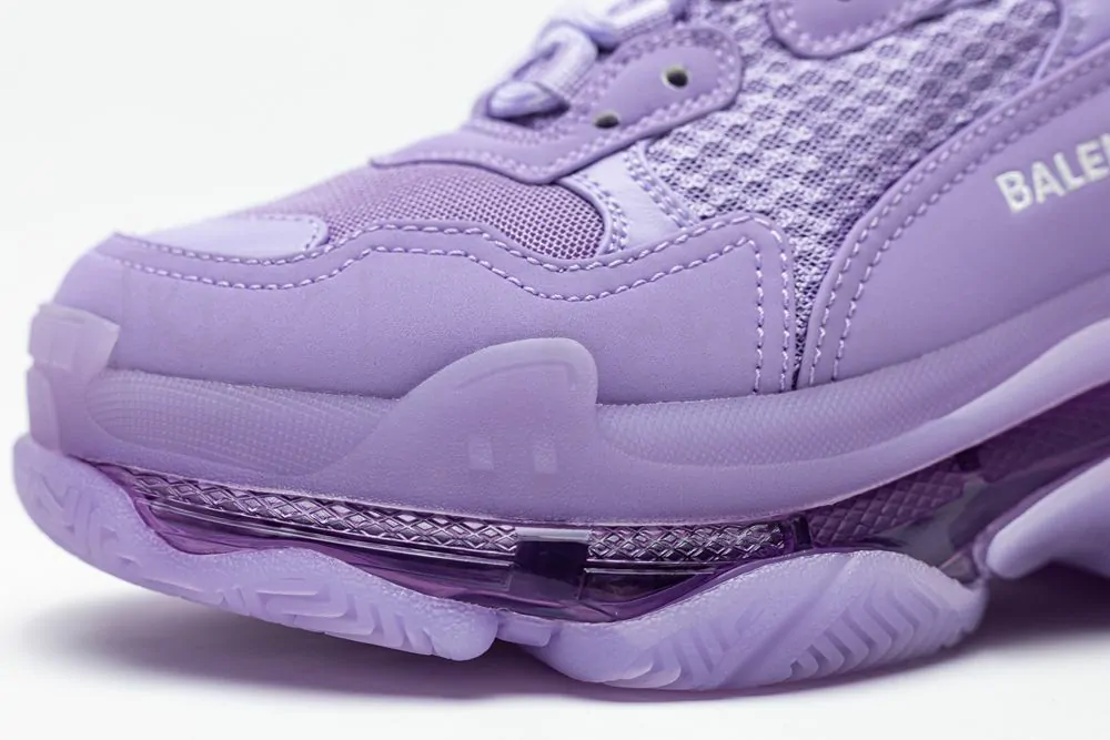Balenciaga Wmns Triple S Sneaker 'Clear Sole - Light Lilac' - Image 7