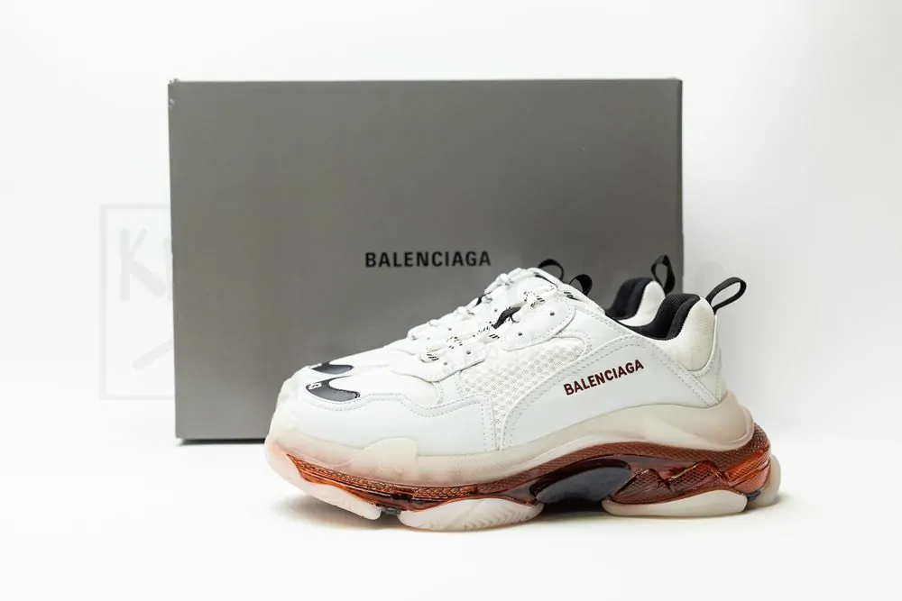 Balenciaga Triple S Sneaker 'Clear Sole - White Red' - Image 4