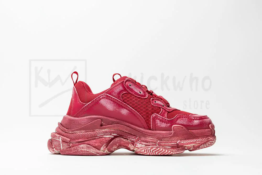 Balenciaga Triple S Sneaker 'Dark Red' - Image 2