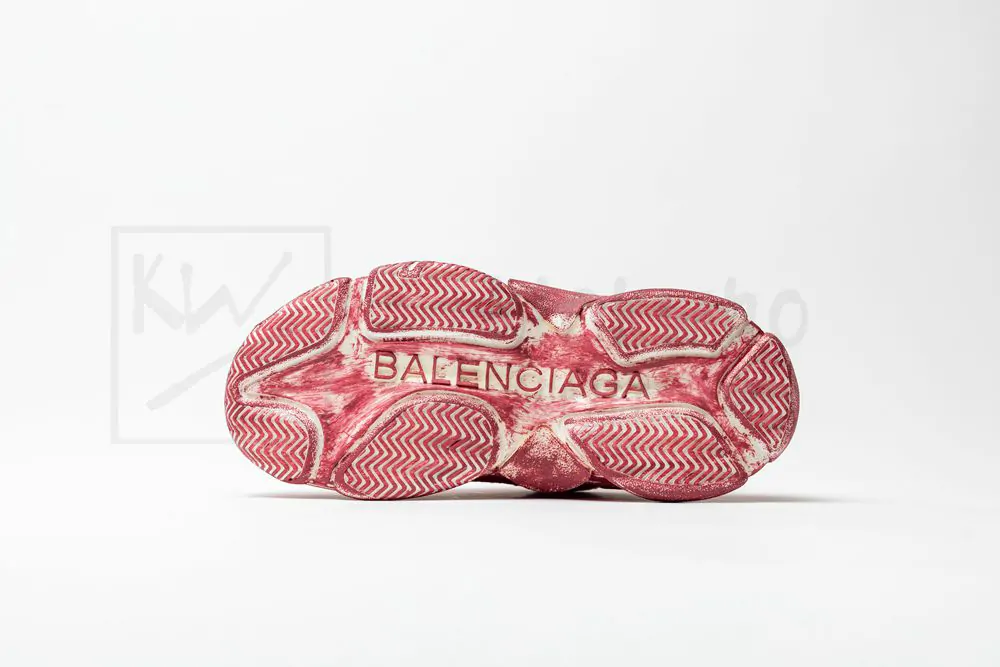 Balenciaga Triple S Sneaker 'Dark Red' - Image 3