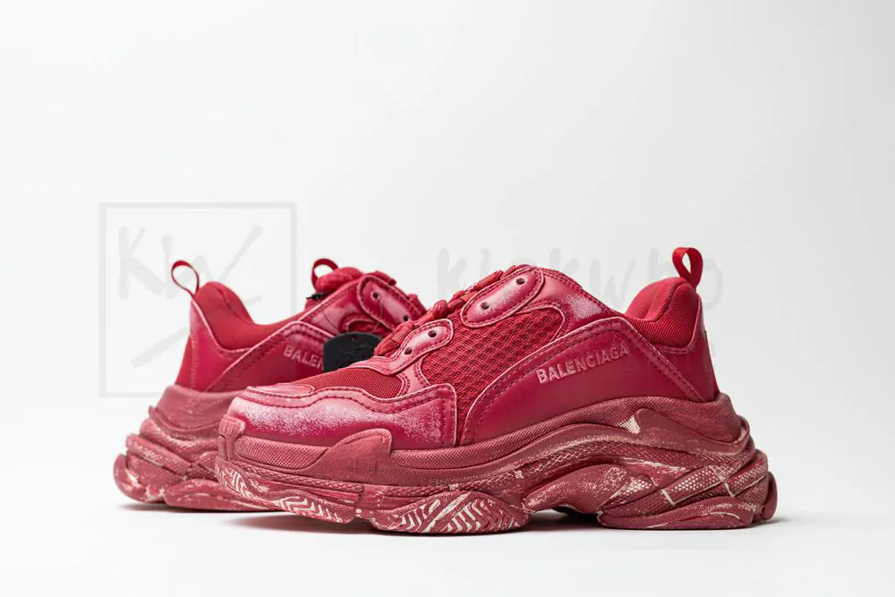 Balenciaga Triple S Sneaker 'Dark Red' - Image 5