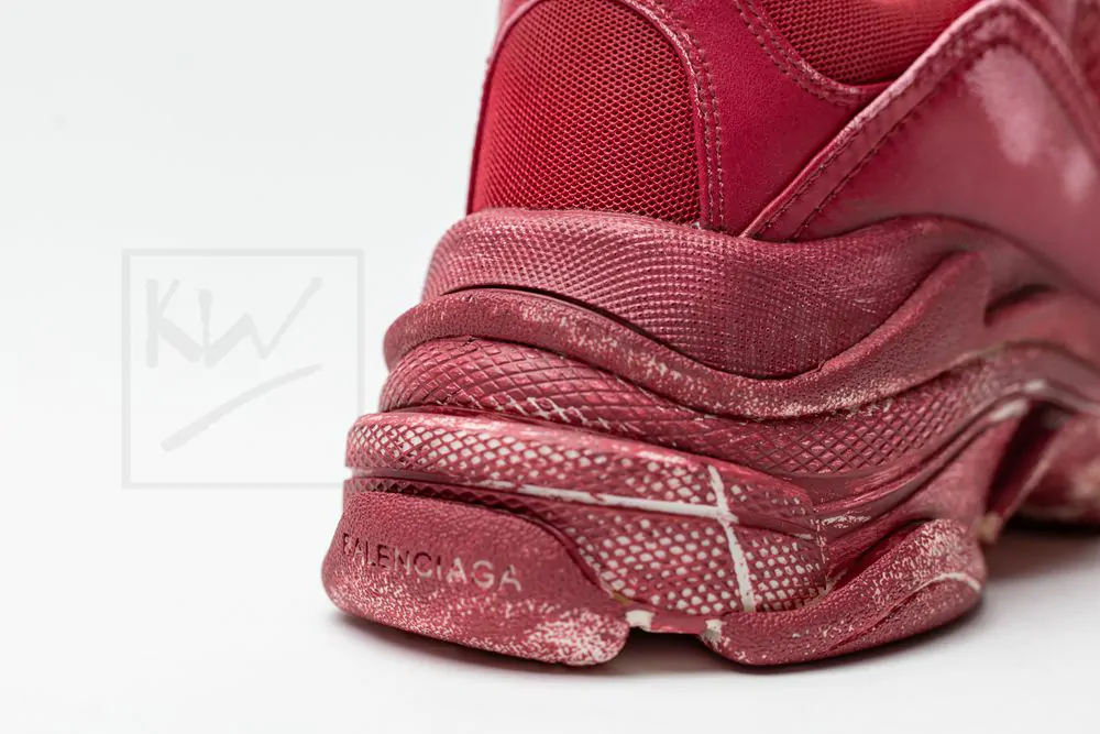 Balenciaga Triple S Sneaker 'Dark Red' - Image 8