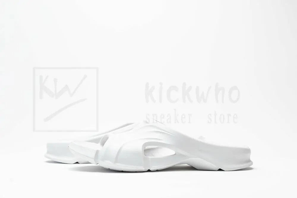 Balenciaga Mold Slide Sandal All White - Image 5