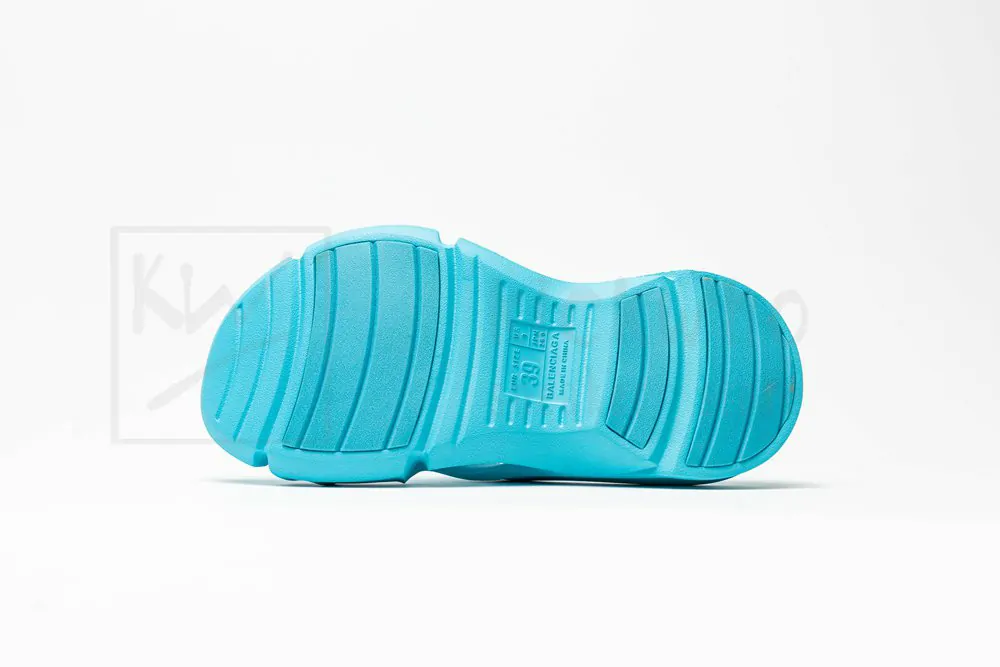 Balenciaga Mold Slide Sandal Blue - Image 3