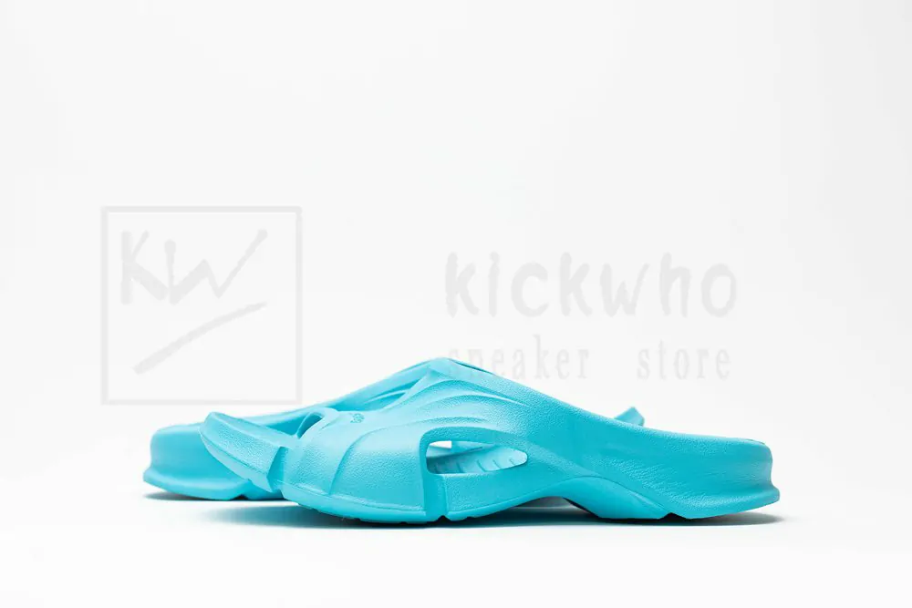 Balenciaga Mold Slide Sandal Blue - Image 5