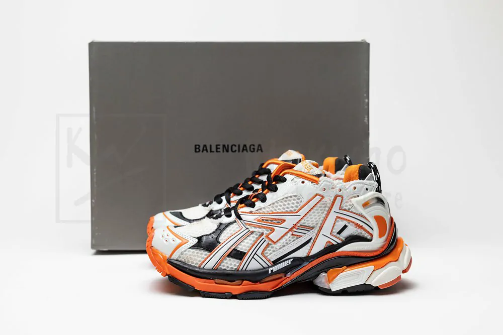 Balenciaga Runner Orange - Image 4