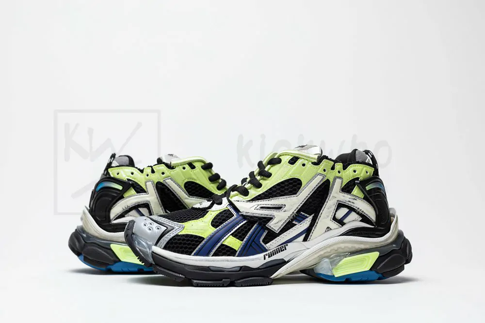 Balenciaga Runner Green Blue Black Grey - Image 5