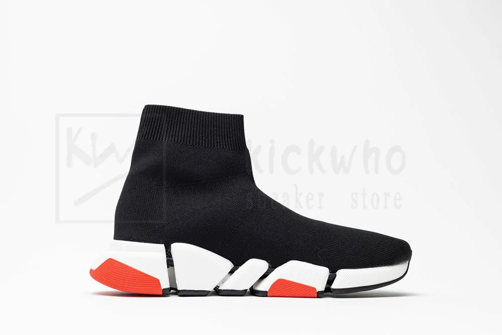 Balenciaga Wmns Speed 2.0 Sneaker 'Black Red' - Image 2