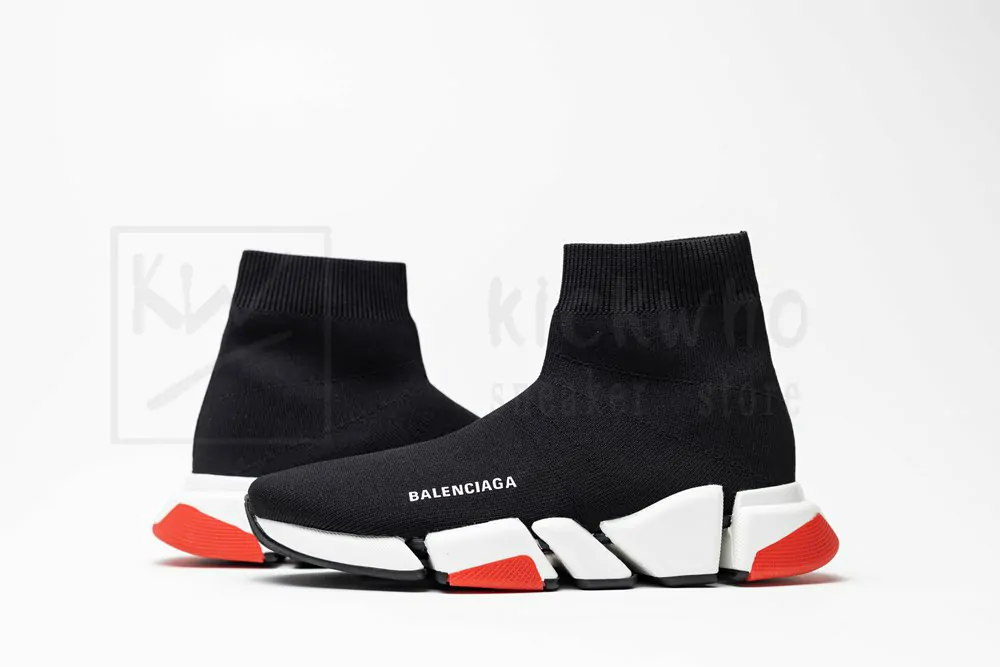 Balenciaga Wmns Speed 2.0 Sneaker 'Black Red' - Image 5