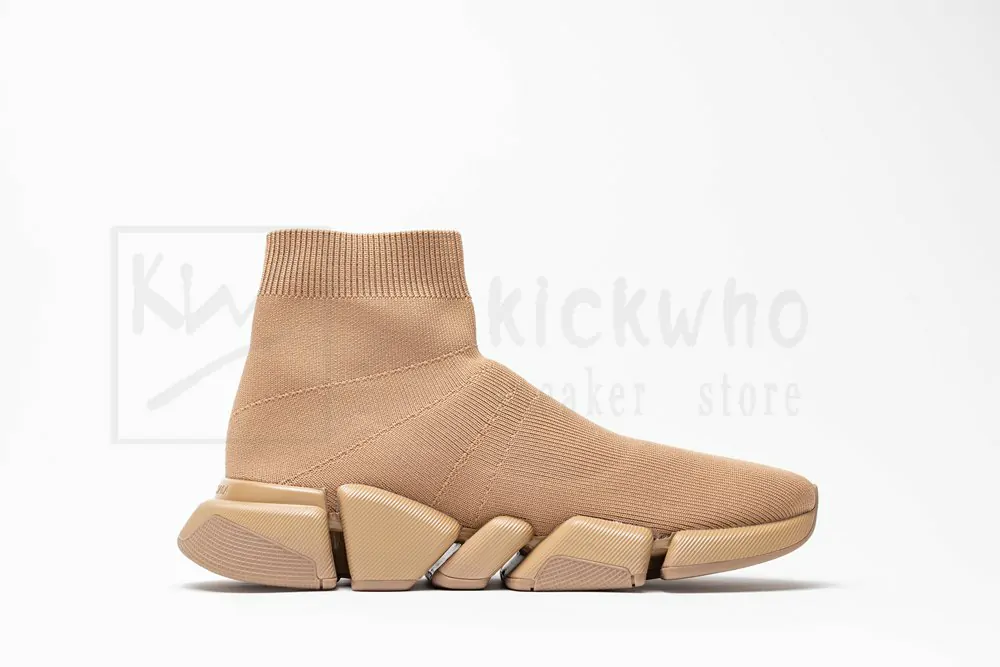 Balenciaga Wmns Speed 2.0 Sneaker Lotus root powder' - Image 2