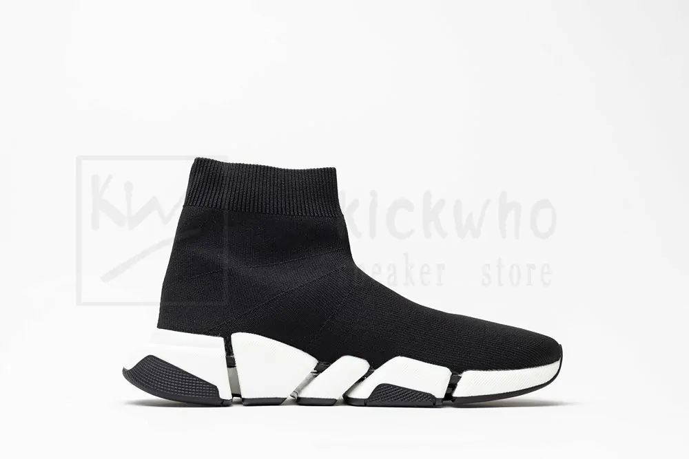 Balenciaga Wmns Speed 2.0 Sneaker 'Black White' - Image 2