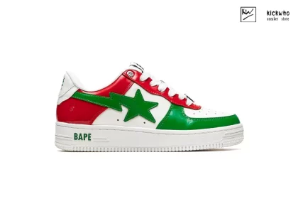 A Bathing Ape Bape Sta Red White Green