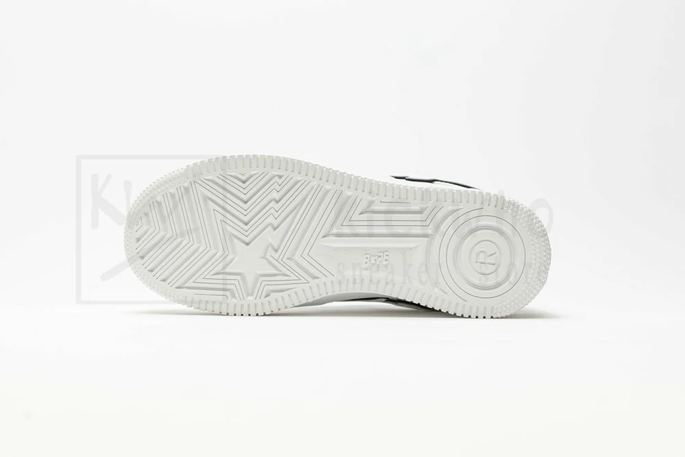 A Bathing Ape Bape Sta Patent Leather White Blue - Image 3