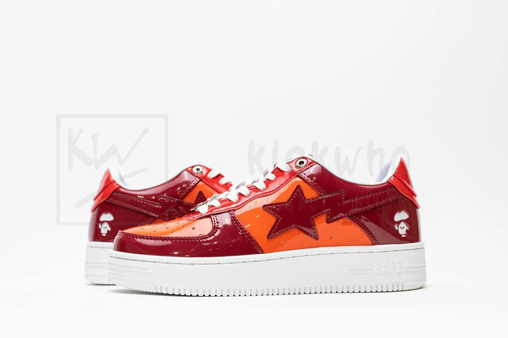 Bapesta Low M1 Color Camo Combo - Red - Image 5