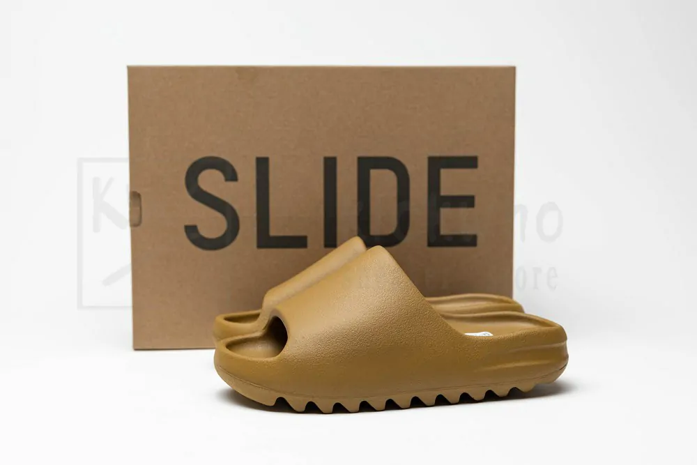 Godkiller Yeezy Slides 'Ochre' 2021 (runs small, order one sizes up) - Image 4