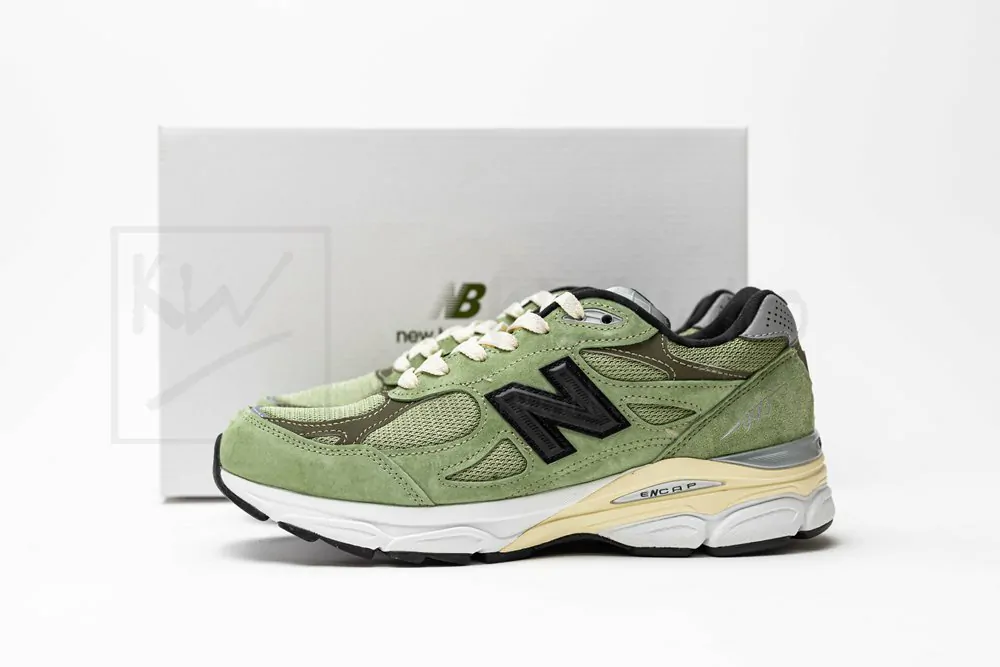 New Balance JJJJound x 990v3 Made in USA 'Olive' - Image 4