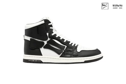 Amiri Skel Top High 'White Black'
