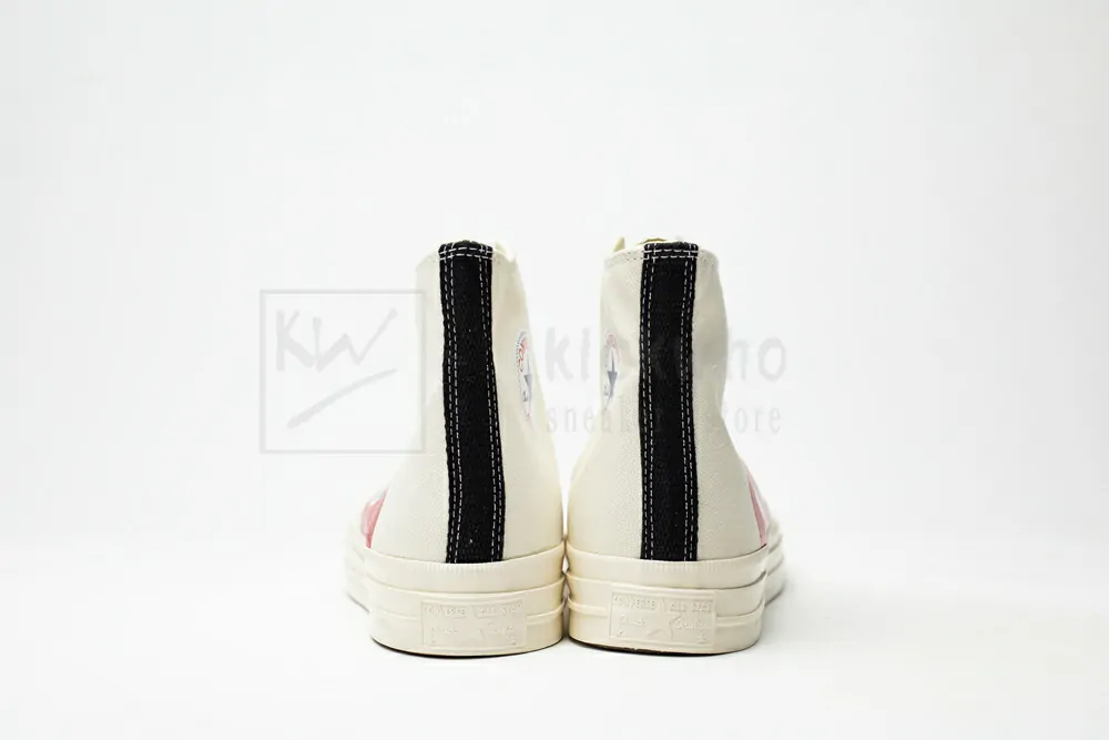 CDG Play x Converse 1970s Bigger by a yard High help Rice white 150205C - Image 6