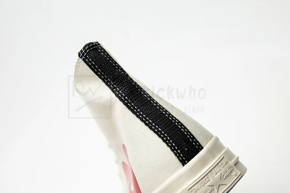CDG Play x Converse 1970s Bigger by a yard High help Rice white 150205C - Image 10
