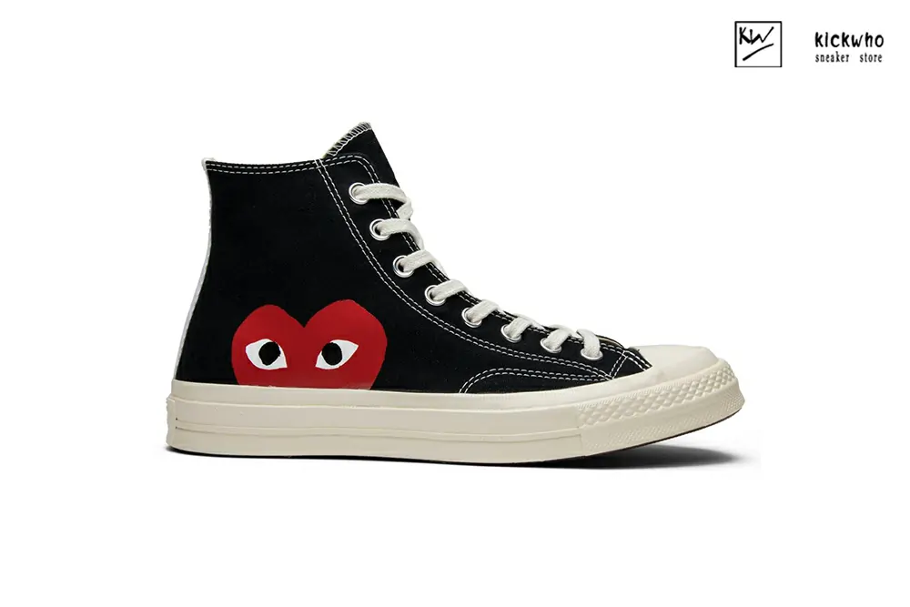 CDG Play x Converse 1970s Bigger by a yard High help black 150204C