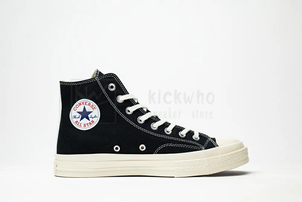 CDG Play x Converse 1970s Bigger by a yard High help black 150204C - Image 2