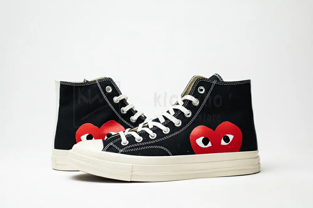 CDG Play x Converse 1970s Bigger by a yard High help black 150204C - Image 5
