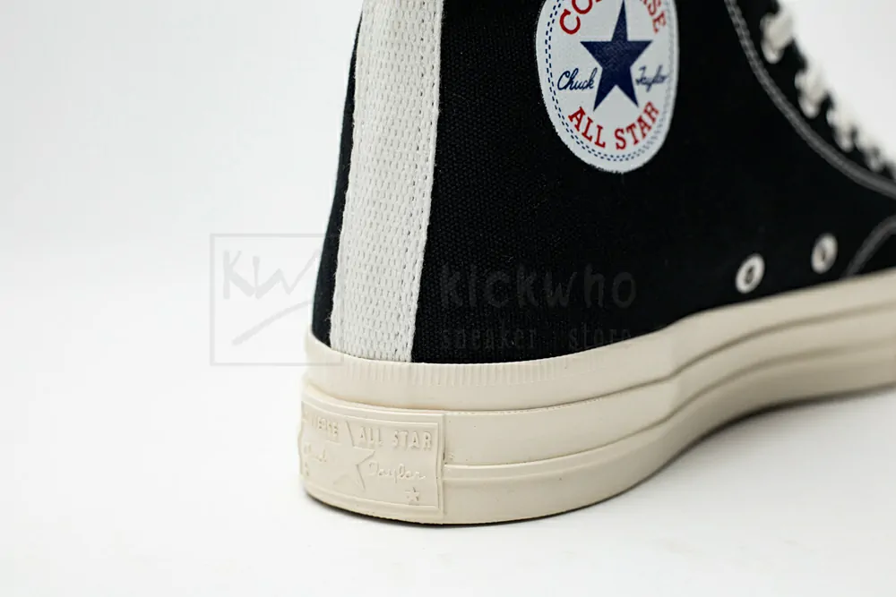 CDG Play x Converse 1970s Bigger by a yard High help black 150204C - Image 8