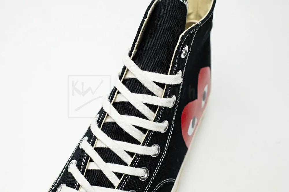 CDG Play x Converse 1970s Bigger by a yard High help black 150204C - Image 9