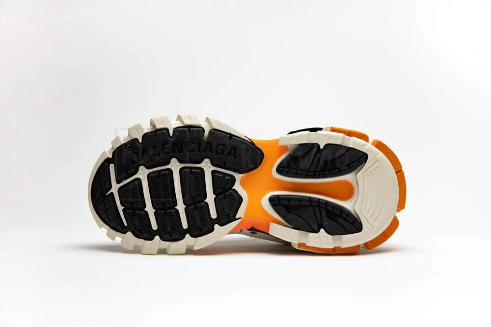 Balenciaga Sneaker Tess.s.Gomma MAILLE BLACK Grey orange 542023 W1GB1 9059 - Image 2