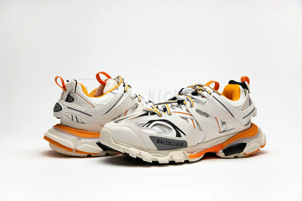 Balenciaga Sneaker Tess.s.Gomma MAILLE BLACK Grey orange 542023 W1GB1 9059 - Image 5