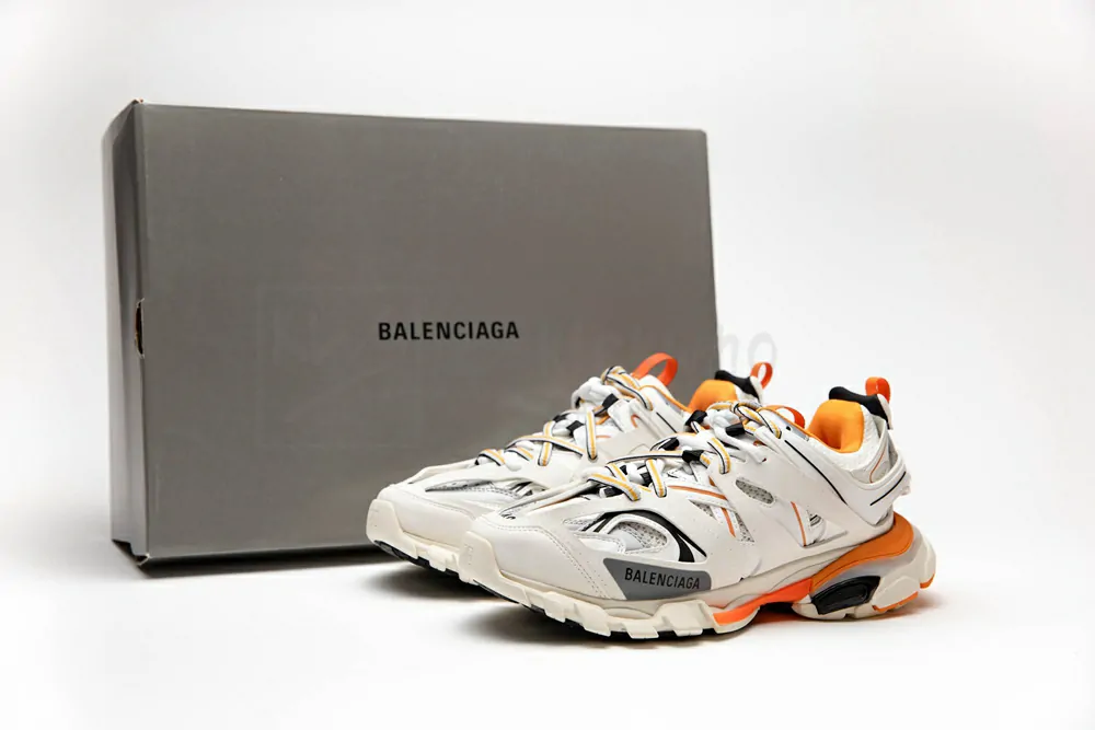 Balenciaga Sneaker Tess.s.Gomma MAILLE BLACK Grey orange 542023 W1GB1 9059 - Image 6