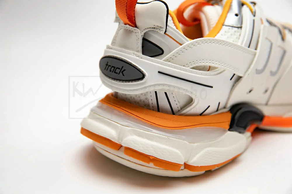 Balenciaga Sneaker Tess.s.Gomma MAILLE BLACK Grey orange 542023 W1GB1 9059 - Image 8