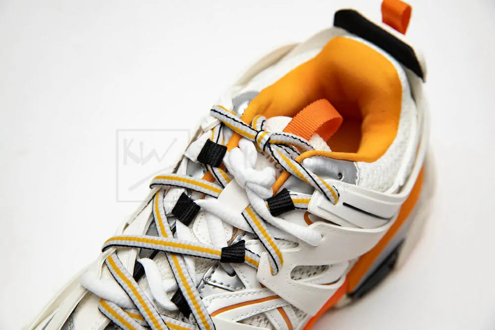 Balenciaga Sneaker Tess.s.Gomma MAILLE BLACK Grey orange 542023 W1GB1 9059 - Image 9