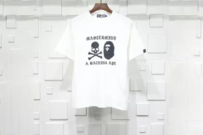 Bape x Mastermind Gothic Print T-shirt White