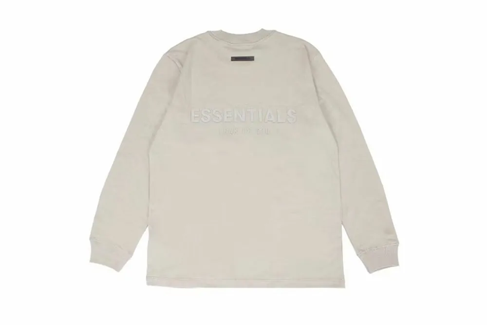 FOG ESSENTIALS 21SS OFFSET PRINT LONG SLEEVE T-SHIRT GREY