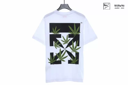 Offwhite leaves T-shirt White