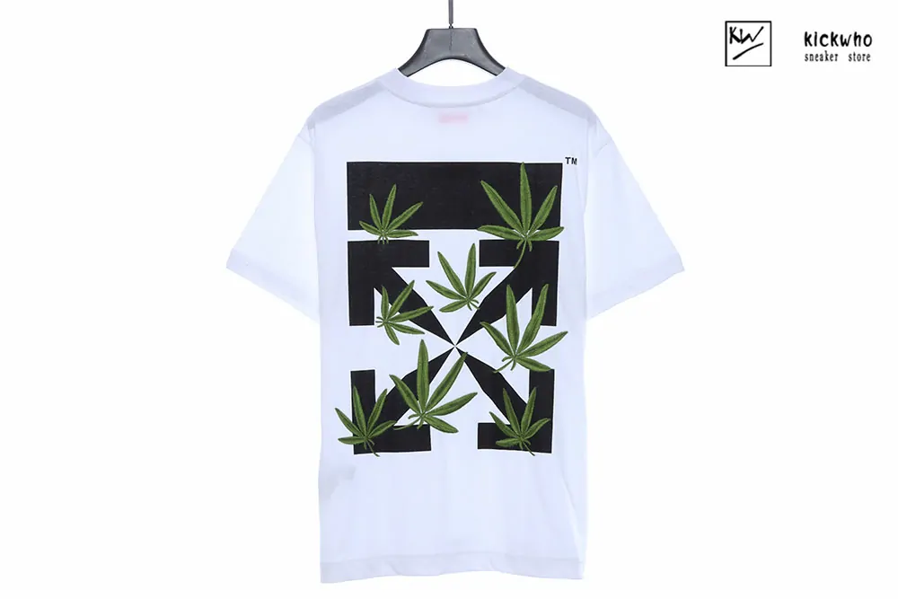 Offwhite leaves T-shirt White