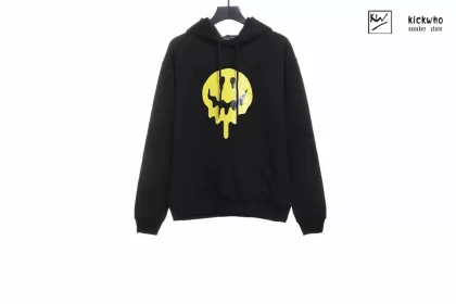 Balenciaga Melting Smiley Hoodie Black