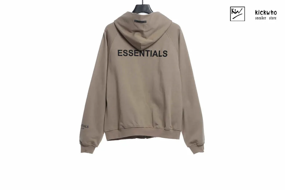 Essentials Offset Print Zip Hoodie - Image 5