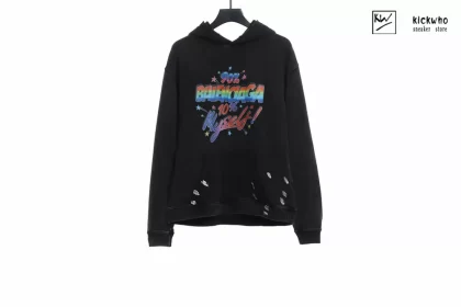 Balenciaga Rainbow Logo Hoodie
