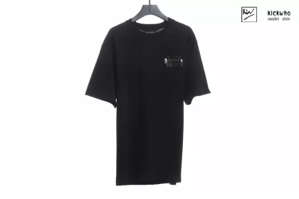 Balenciaga Printed Cotton-jersey T-shirt Black