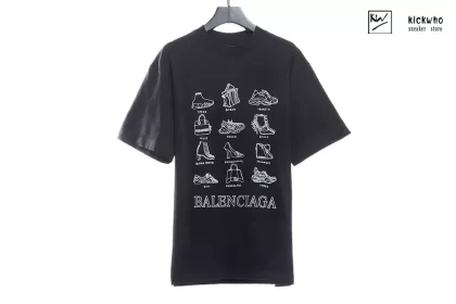 Balenciaga SS21 Shopping T-shirt Black/White