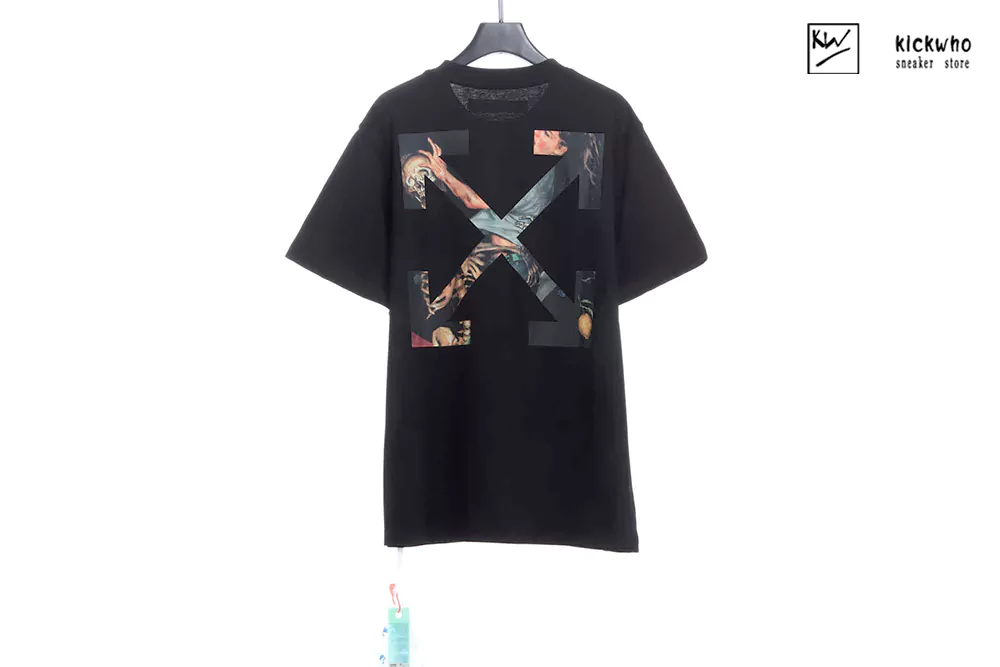 Offwhite Skeleton Paint T-shirt Black